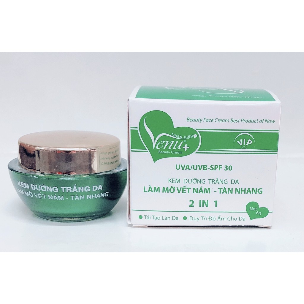 Kem Dưỡng Trắng Da Làm Mờ Vết Nám Tàn Nhang Venu Thiên Hiếu 6g