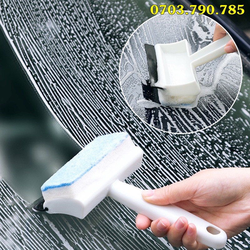Dụng Cụ Lau Kính 2 Mặt Đa Năng