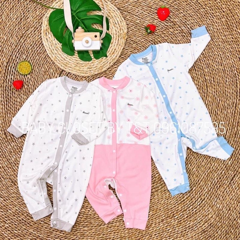 Body dài tay Avaler thu đông cho bé trai, bé gái size 3-6m