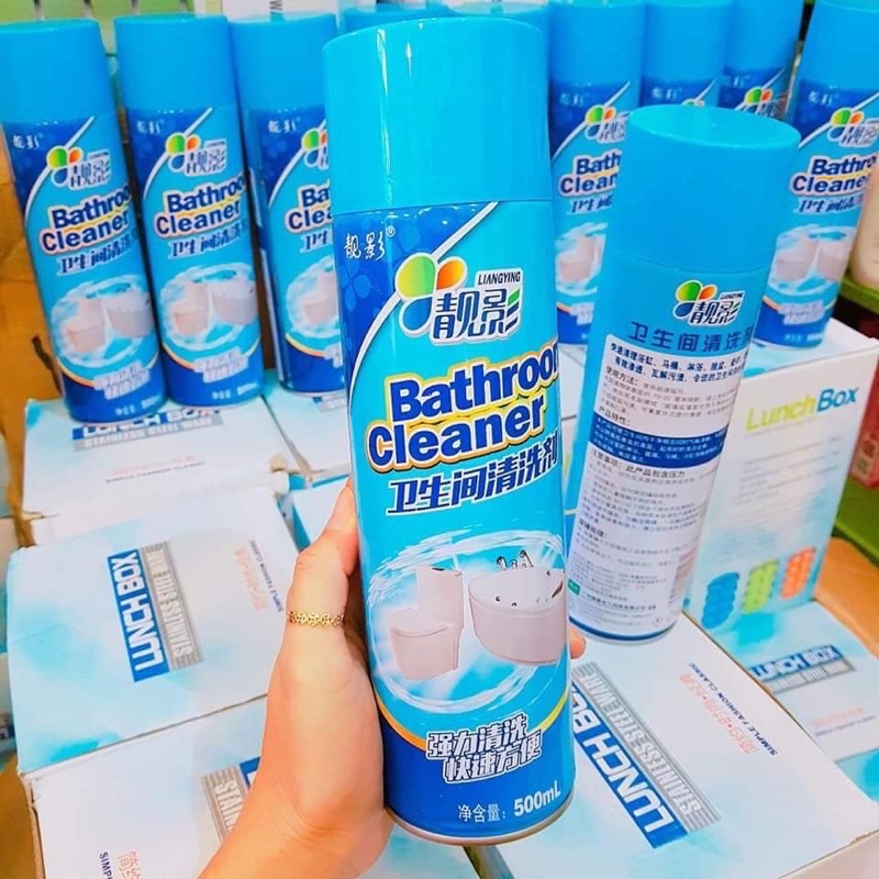 Chai xịt bọt tuyết tẩy rửa nhà tắm màu xanh sạch mọi vết ố - Tee &amp; Mee