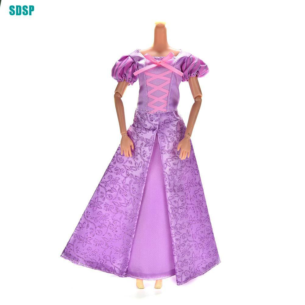 1 Váy Cưới Màu Tím Cho Búp Bê Barbie