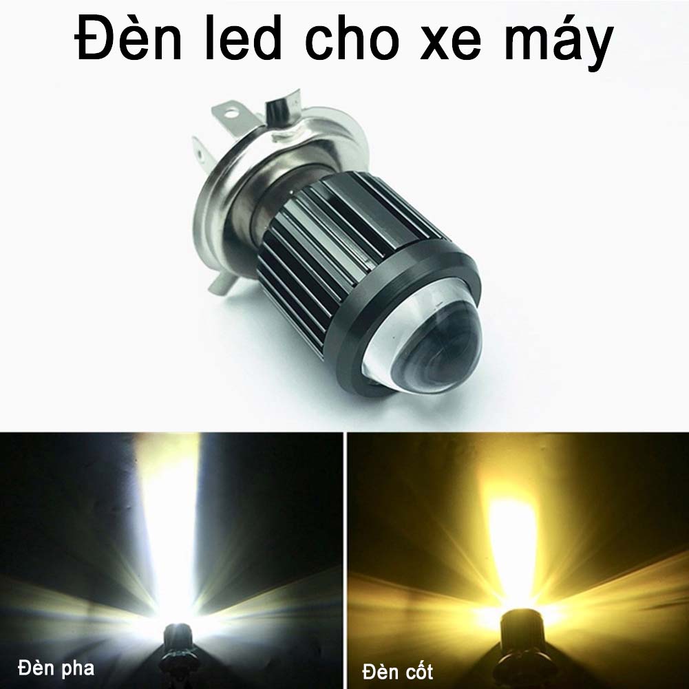 Đèn pha xe máy Bóng đèn LED h4 Hai màu Hi / Lo Beam