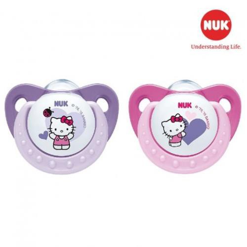 Bộ 2 ti giả NUK Sleeptime silicone ( Hello Kitty)