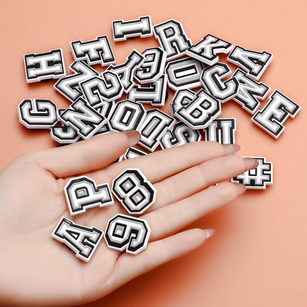 Eutus Phụ Kiện Trang Trí Giày Hình Chữ Cái Và Số Thời Trang Charms