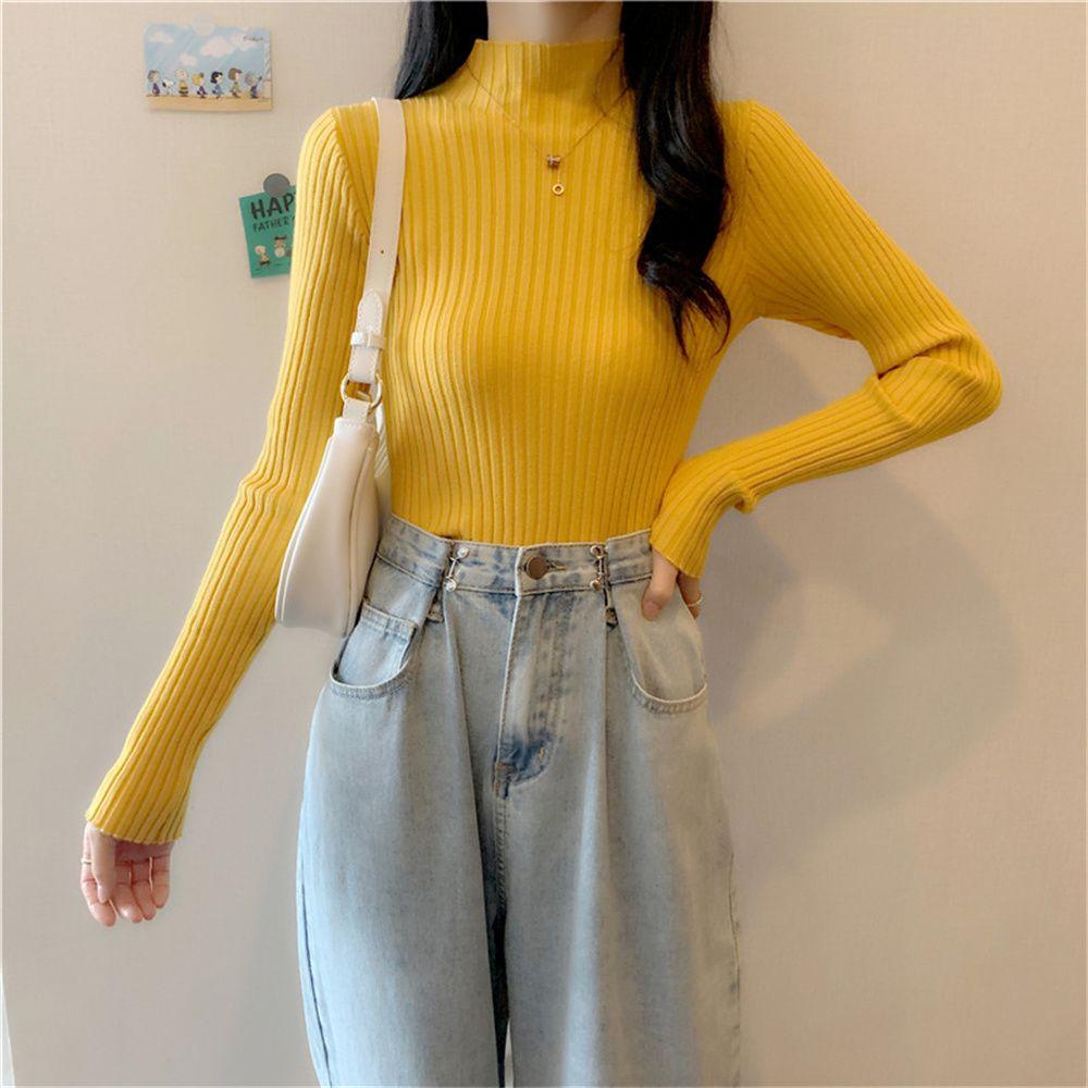 Áo Sweater Dệt Kim Chui Đầu Tay Dài Thời Trang Thu Đông Ấm Áp