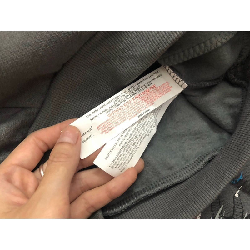 Bộ nỉ bông bé trai màu xám dư xịn