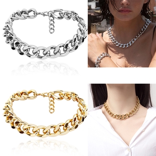 1 Vòng Cổ Dây Xích Dày Phong Cách Punk Cổ Điển Thời Trang