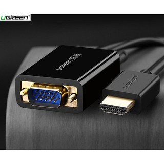 Cáp Chuyển Đổi VGA To HDMI+Audio Dài 2m Ugreen 30840 Cao Cấp