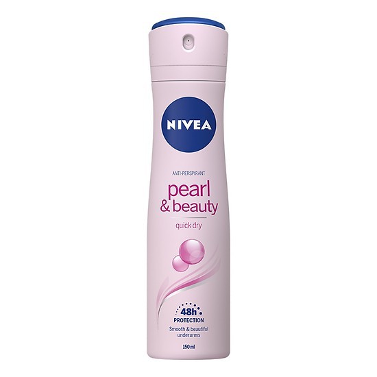 Xịt khử mùi cơ thể ngọc trai Nivea Paurl and Beauty 150ml