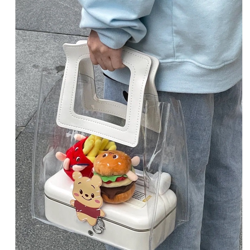 Túi Tote Pvc Trong Suốt Dùng Đựng Kẹo Cưới/ Quà Tặng Dịp Lễ Tình Nhân