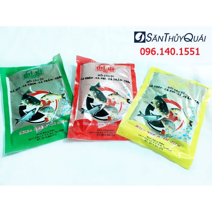 MỒI CÂU CÁ D1, D2, D3