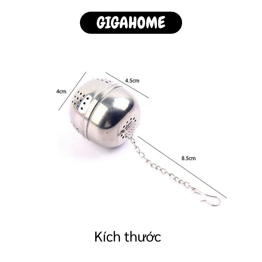 Bóng Lọc Trà, Gia Vị  Hình Quả Cầu Inox Có Dây Treo, Không Gỉ 4.5x4cm 8571