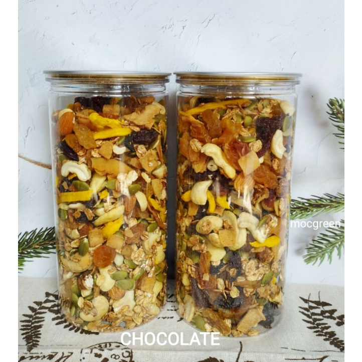 Granola Ăn Kiêng - Ngũ cốc Ăn Kiêng Không Đường Nhiều Hạt 500g - Vị Chocolate