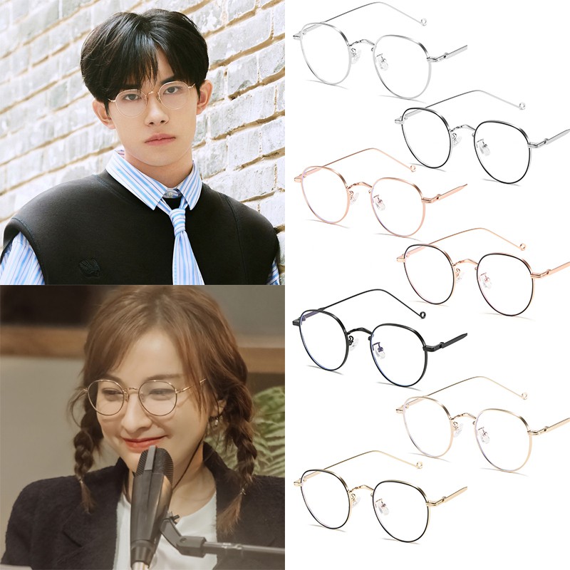 Kính Gọng Tròn Chống Tia Sáng Xanh Thời Trang Bảo Vệ Mắt Cho Nam Và Nữ