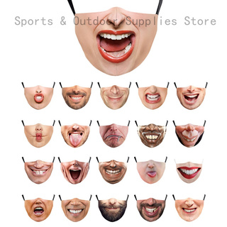 Mặt Nạ Cotton 3D Hình Mặt Cười 7 Phong Cách Vui Nhộn Có Thể Tái Sử Dụng