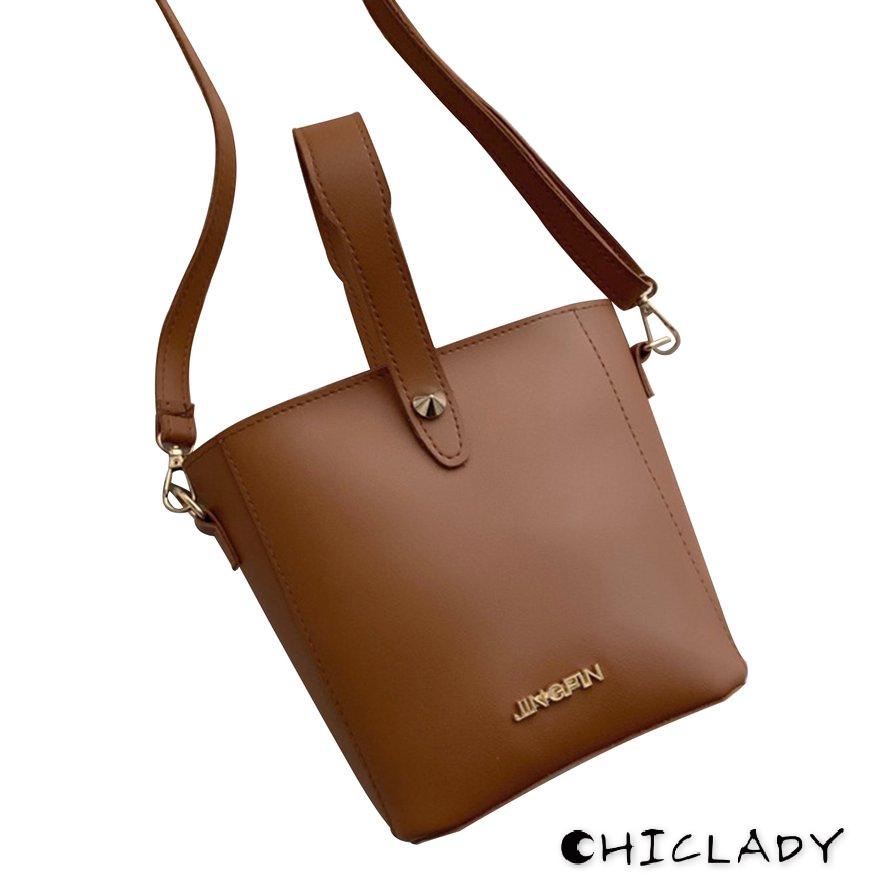 【miễn phí vận chuyển】Leisure Fashion Light Weight Bucket Bag Shoulder Shopping Bag Crossbody bag