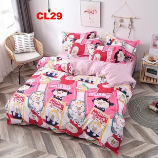 Bộ 4 món Chăn ga gối đẹp Loại 1 CL29 Cotton poly nhập khẩu