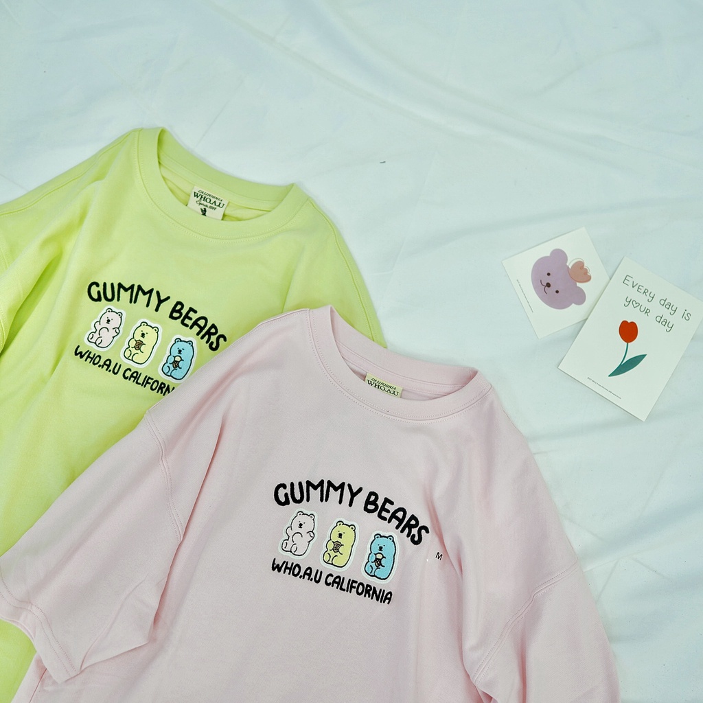Áo phông WHOAU gummy chính hãng Hàn Quốc