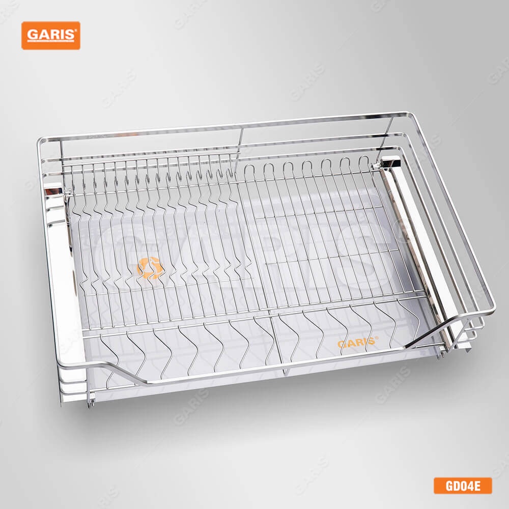 [FREESHIP HCM] Giá Bát Đĩa Đa Năng Garis GD04E - Nan Vuông - Inox 304 - Dùng Cho Cánh Mở