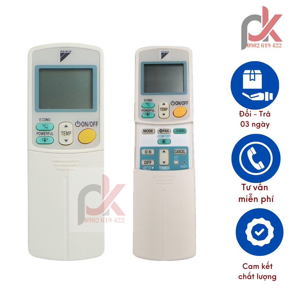 Remote Điều Khiển Máy Lạnh, Điều Hòa DAIKIN FTE25LV1V, FT25GV1G, FT35GV1G, ARC433A55 (TẶNG PIN)
