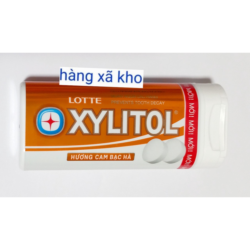 Viên ngậm không đường lotte xylitol 3 vị , 20,88 g hũ, hsd.30/3/24