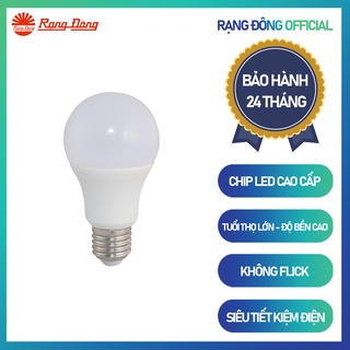 Bóng đèn LED Bulb [Hàng Cao Cấp] Bóng đèn LED Bulb A 60N1 12-24VDC 7W E27 Đui Xoáy Ánh Sáng Trắng - Rạng Đông