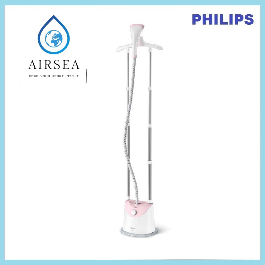 Bàn là  hơi nước đứng Philips GC485 - Công suất 1800W cực mạnh, 2 cài đặt hơi, găng tay chống nóng, nhỏ gọn tiết kiệ