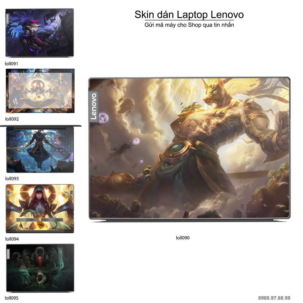 Skin dán Laptop Lenovo in hình Liên Minh Huyền Thoại _nhiều mẫu 13 (inbox mã máy cho Shop)