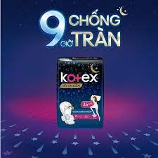 COMBO 8 GÓI BĂNG VỆ SINH BAN ĐÊM 35CM KOTEX, MỖI GÓI 3 MIẾNG