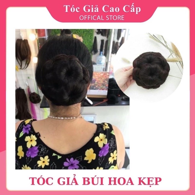 tóc búi trung niên ❇FREESHIP ❇hàng shop tự chụp nói không với hàng kém chất lượng ✅