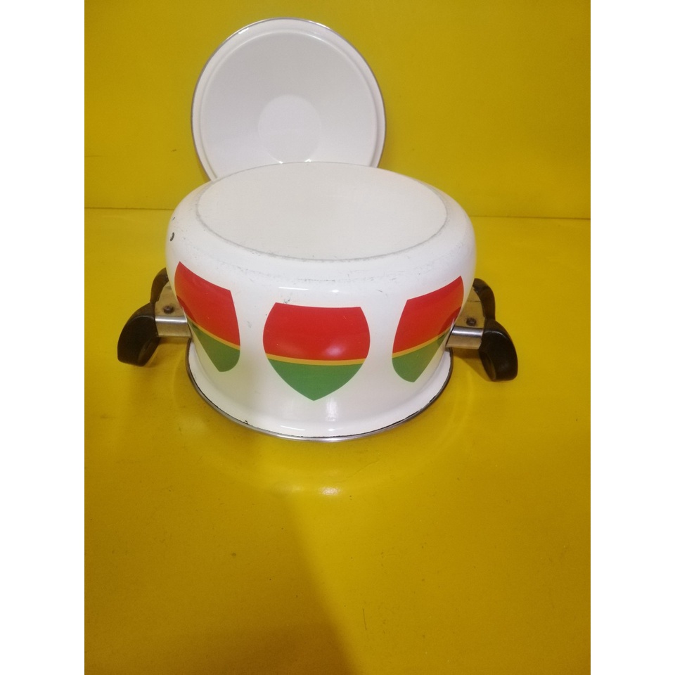 Nồi men nội địa Nhật, size 21.5cm, cao 12cm (mã 759), Dùng được bếp từ