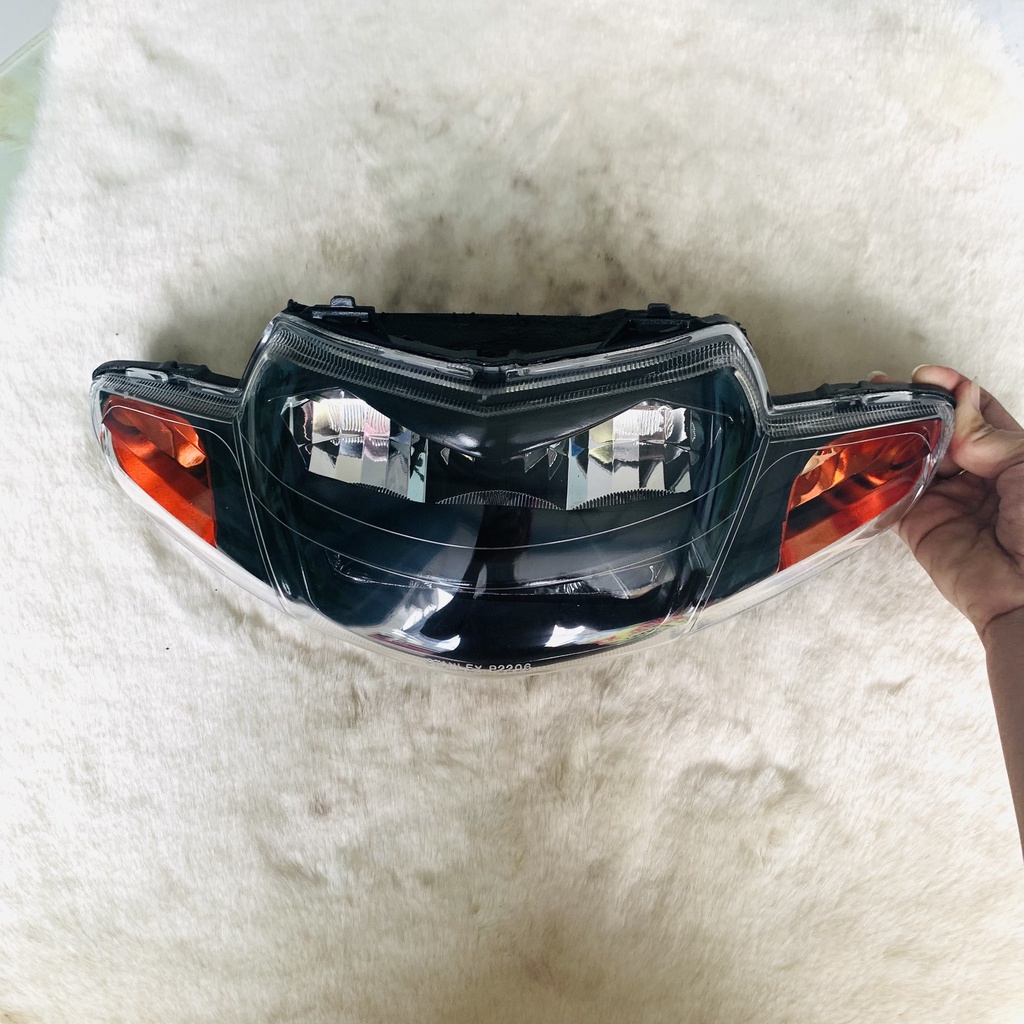 Đầu Đèn Chóa Led 2 tầng xe Wave ZX Wave Nhỏ Wave100. Tim màu trắng như hình