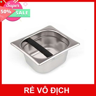 Hộp đập bã cà phê inox