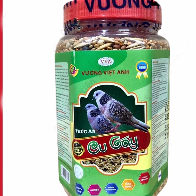 Cám chim Vương Việt Anh cám chim cu gáy dạng viên phụ kiện lồng chim Minibica CC34