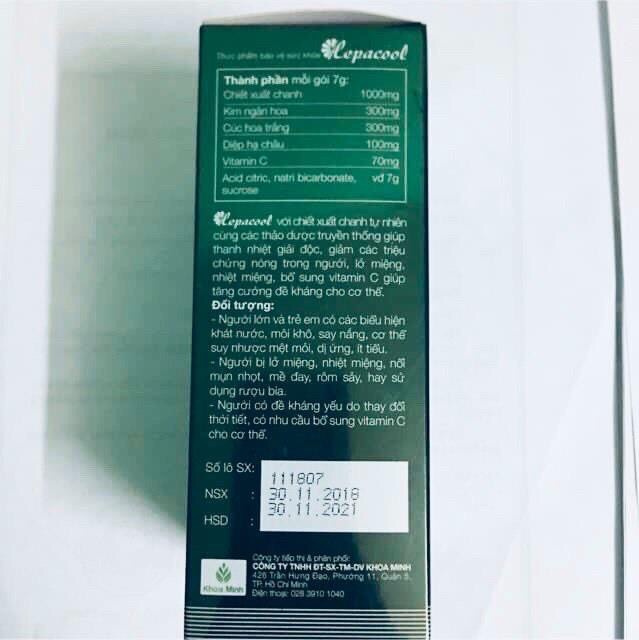 Nứơc mát Hepacool