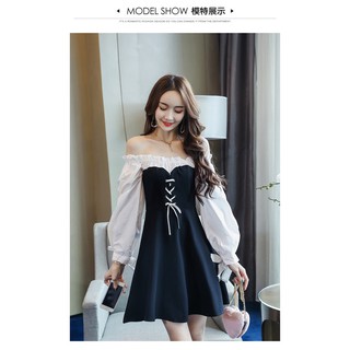 【Big Size Quảng Châu】 Đầm xòe quảng châu cao cấp D944