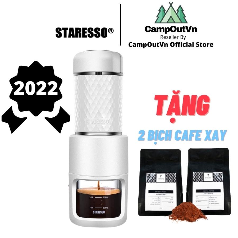 Máy pha cafe mini cầm tay Staresso máy ép cà phê mini du lịch cắm trại Basic