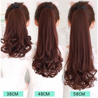 Tóc giả nữ đẹp ❤️FREESHIP❤️ Tóc cột xoăn đuôi 60cm