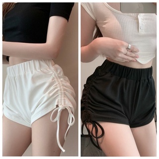 Quần đùi nữ rút dây thể thao mặc nhà,quần short nữ rút dây 2 bên giá rẻ