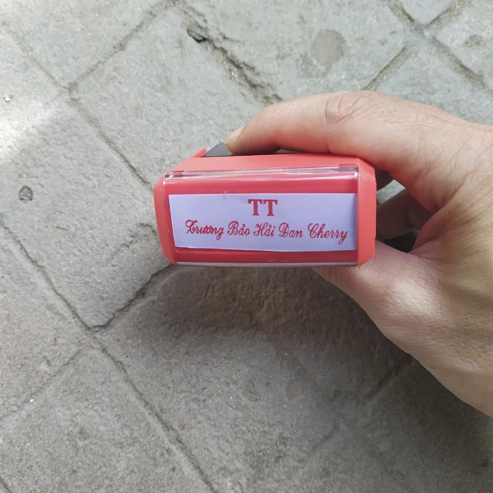 Khắc dấu tên dài theo yêu cầu giá sỉ