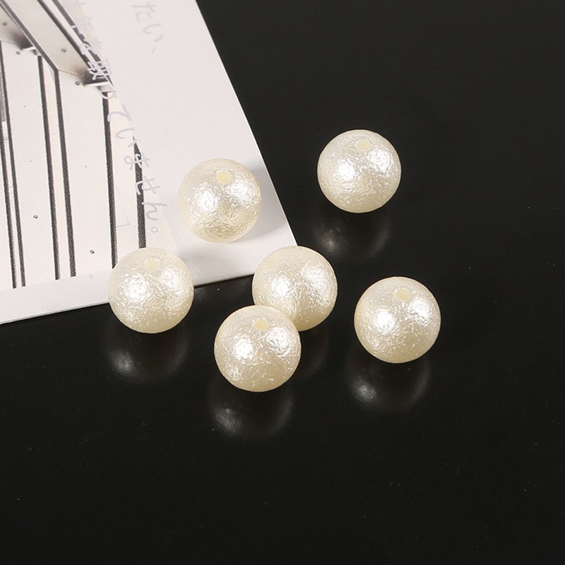 Set 100 Hạt Ngọc Trai Giả Kích Thước 6 / 8 / 10 / 12mm Dùng Làm Đồ Trang Sức