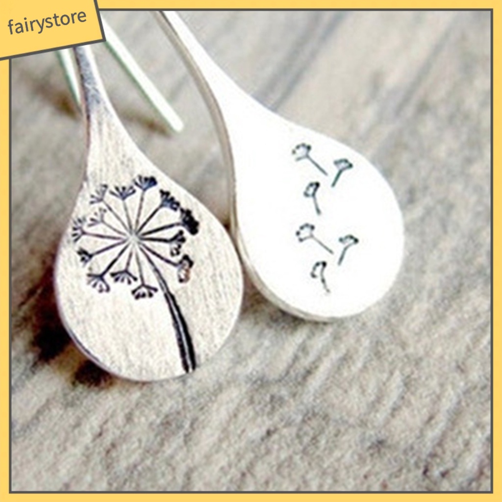 Khuyên tai mạ bạc hình bồng công anh đơn giản sang trọng cho nữ