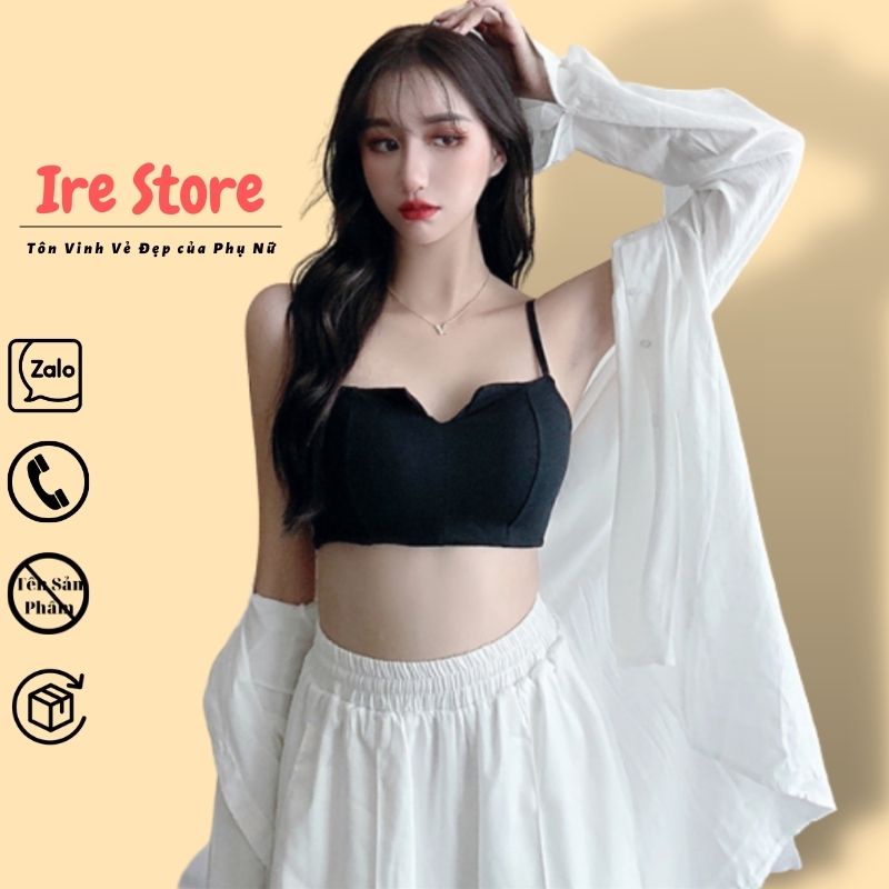 Áo Lót Nữ 2 Dây Mút Mỏng Nâng Ngực, Áo Lưng Thun Cotton Co Giãn - 1805