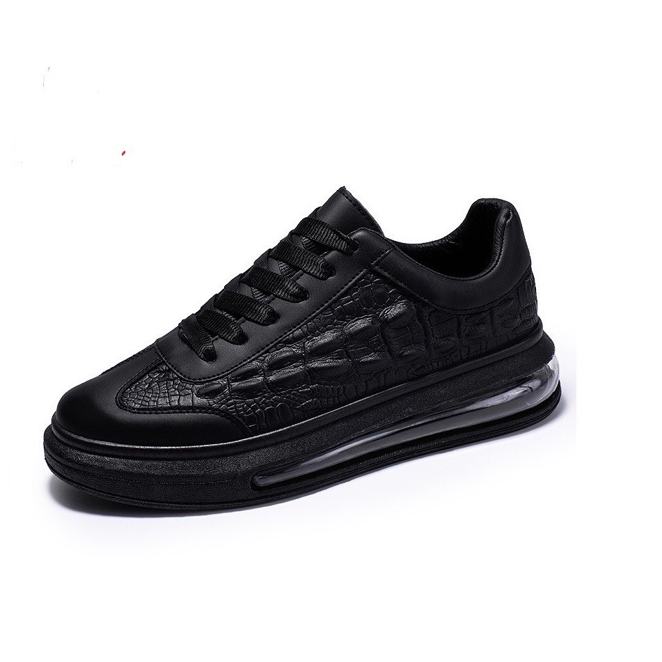 Giày Thể Thao Nam Cao Cấp LeeZa Sneaker Da Cá Sấu Đế Khí Độn 5cm Mã CK05 CK06