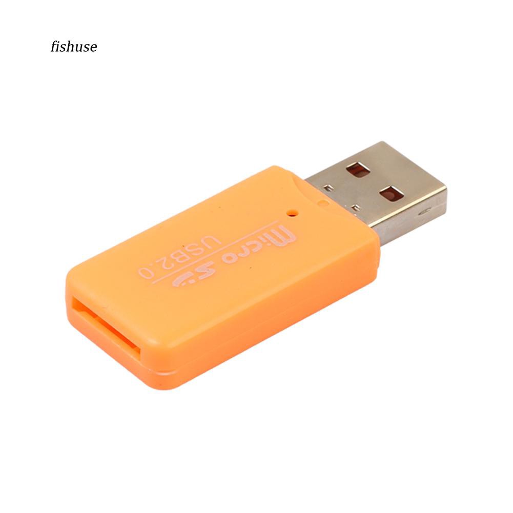 Đầu đọc thẻ Micro SD cổng kết nối USB nhiều màu sắc tiện lợi