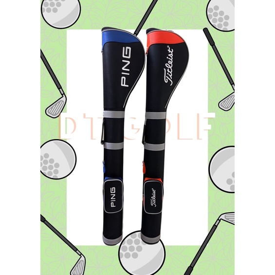 Túi đựng gậy golf mini đi tập màu đen xanh và đen đỏ