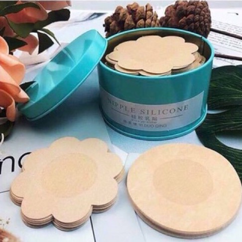 Hộp Dán Ti Giấy ⭐FREESHIP⭐ 60 Miếng dán ngực, dán ti giấy hình hoa mai cao cấp D307
