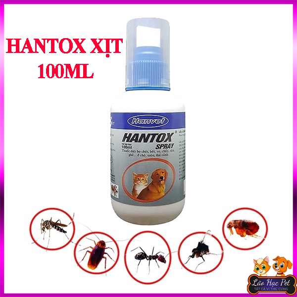Hantox Spray - Hantox Xịt Ve Bọ Chét Chó Mèo 100ML