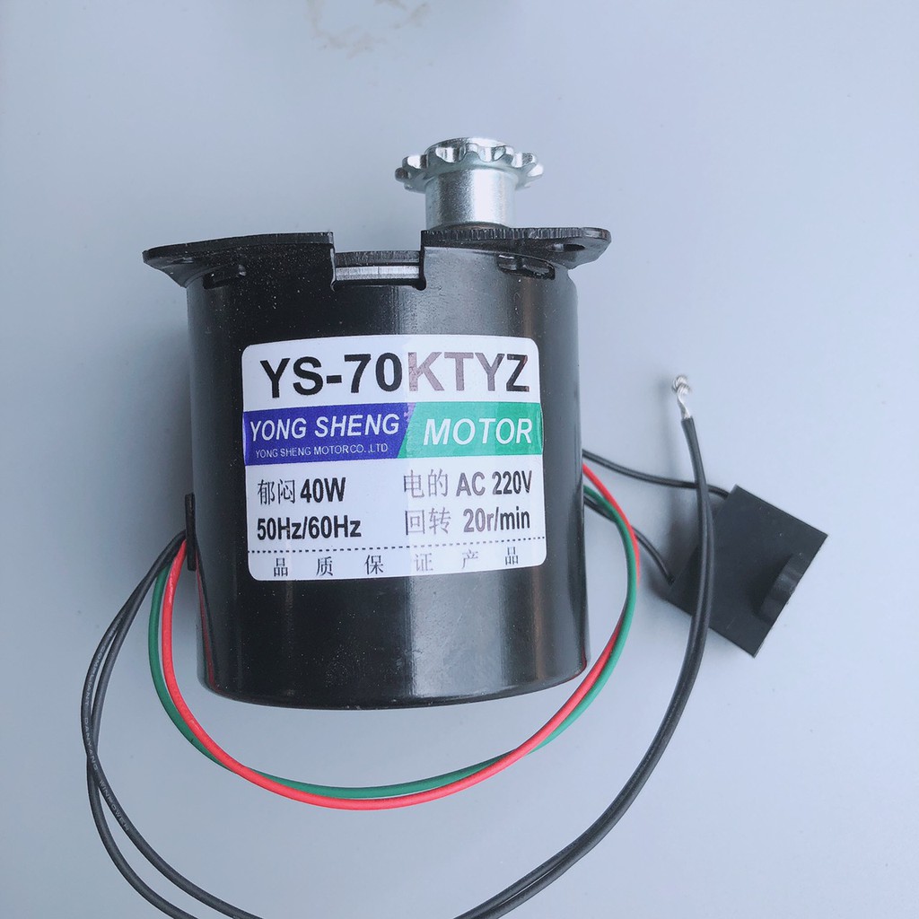 Mô tơ giảm tốc 220V + bộ chế máy quay thịt