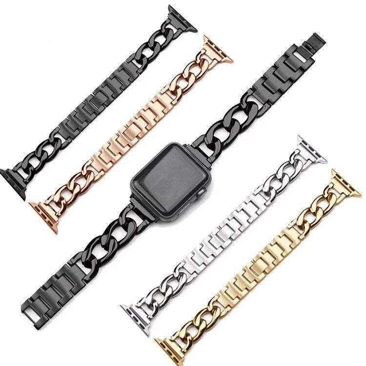 Dây Đeo Bằng Thép Không Gỉ Cho Đồng Hồ Thông Minh Apple Watch 41 / 40 / 38mm 49 / 45 / 44 / 42mm Series Ultra / 8 / 7 / SE / 6 / 5 / 4 / 3 / 2 / 1